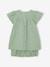 Ensemble en gaze de coton : robe + bloomer + bandeau bébé vert sauge 5 - vertbaudet enfant 