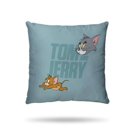WARNER - Housse de couette Tom and Jerry Try and catch me 140x200 cm + taie d'oreiller 63x63 cm - Bleu - 100% Coton BLEU 3 - vertbaudet enfant 