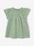Ensemble en gaze de coton : robe + bloomer + bandeau bébé vert sauge 2 - vertbaudet enfant 