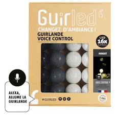 Guirlande lumineuse wifi boules coton LED USB - Commande Vocale - Maison connectée - Amazon Alexa & Google Assistant -  16 boules  - vertbaudet enfant