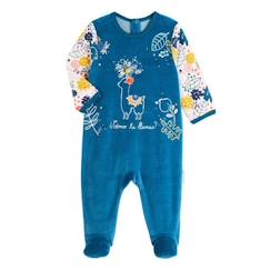 Pyjama bébé en velours Lamapampa  - vertbaudet enfant