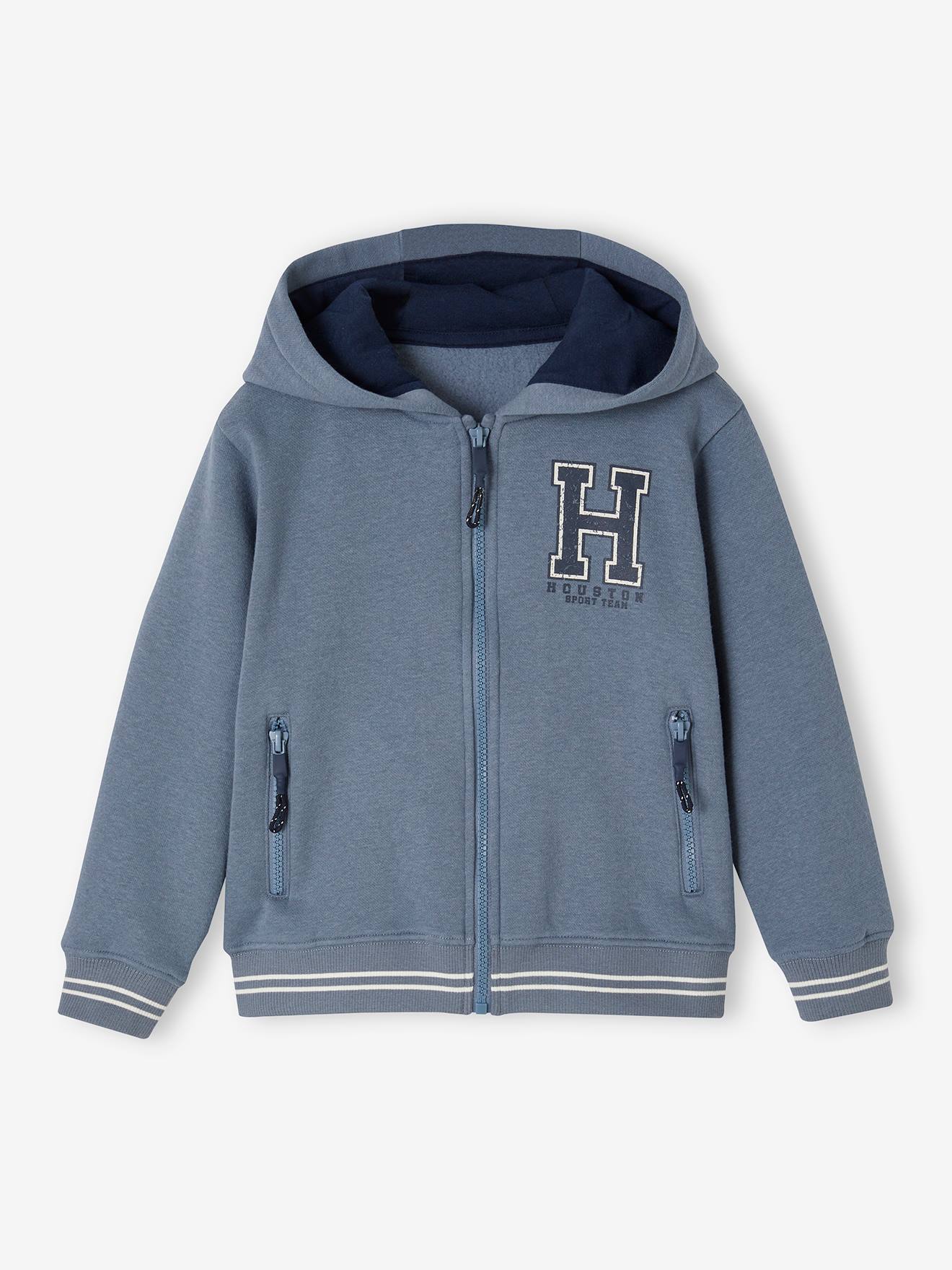Pull Hoodie Garçon St Bert's 11-12 Ans, Coton Bleu Avec Poche, Motif Pingouin