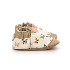 Chaussures-Chaussures fille 23-38-Chaussons-ROBEEZ Chaussons Crazybutterfly blanc