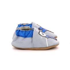 Chaussures-Chaussures garçon 23-38-Chaussons-ROBEEZ Chaussons Karate Panda bleu