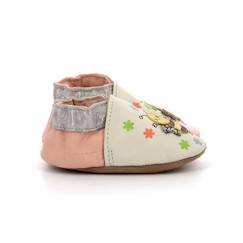 Chaussures-Chaussures fille 23-38-Chaussons-ROBEEZ Chaussons Bee Carefull blanc