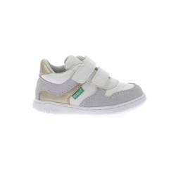 Chaussures-Chaussures fille 23-38-Baskets, tennis-KICKERS Baskets basses Kickmotion blanc