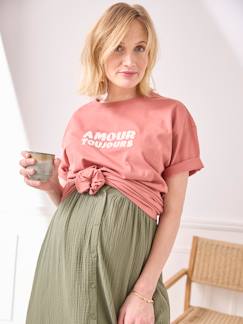 T-shirt uni grossesse à message coton biologique  - vertbaudet enfant