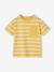Tee-shirt rayé garçon personnalisable ocre+vert d'eau 2 - vertbaudet enfant 