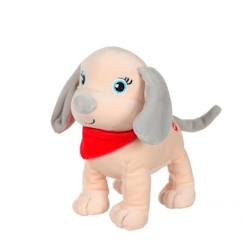 -Gipsy Toys - Fun puppies sonores - 18 cm - Beige foulard Rouge