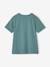 Tee-shirt Basics motif sequins réversibles garçon blanc+vert d'eau 10 - vertbaudet enfant 
