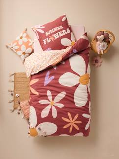 Linge de maison et décoration-Linge de lit enfant-Parure housse de couette + taie d'oreiller enfant IBIZA, avec coton recyclé