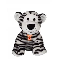 Gipsy Toys - Savanoos Sonore - Tigre Blanc - 15 cm - Noir & Blanc  - vertbaudet enfant