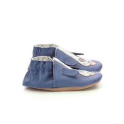 Chaussures-Chaussures fille 23-38-Chaussons-ROBEEZ Chaussons Sweety Dog bleu