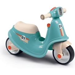Porteur Scooter - Smoby - Bleu - Pour Bébé de 18 mois - Coffre à jouets sous le siège - L‎64,5 x l34 x H47,5 cm  - vertbaudet enfant