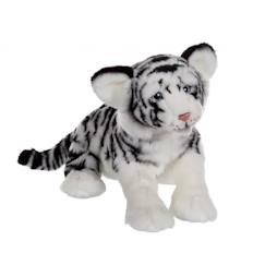 Peluche - GIPSY TOYS - Fauve allongé Tigre - Blanc - 30 cm  - vertbaudet enfant
