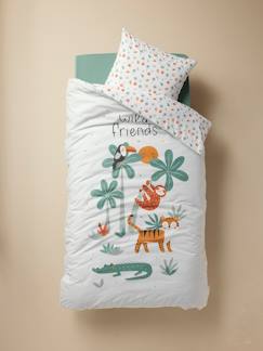 Linge de maison et décoration-Linge de lit enfant-Parure enfant Magicouette ANIMAUX avec coton recyclé