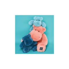 Peluche - HISTOIRE D'OURS - Hippo 25 cm - Rose, bleu et bleu foncé - Mixte - Naissance  - vertbaudet enfant