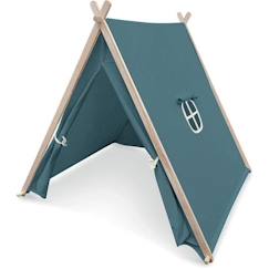 Jouet-Tente canadienne bleue pour enfant - Vilac - Dimensions 115 x 100 x 108 cm - Structure en bois