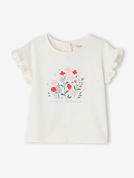 Bébé-Tee-shirt avec fleurs en relief bébé