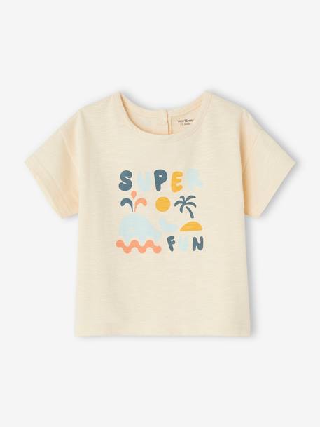 Bébé-T-shirt, sous-pull-Tee-shirt "Super fun" bébé manches courtes