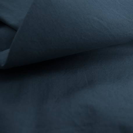 Housse de couette unie en coton, COTON LAVÉ Bleu nuit 140x200 cm BLEU 3 - vertbaudet enfant 