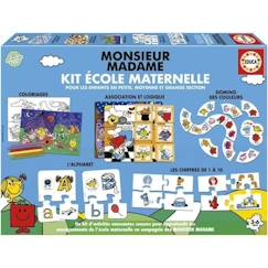 Jeu d'apprentissage - EDUCA - Monsieur Madame - Kit École Maternelle  - vertbaudet enfant