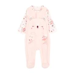 Pyjama bébé en velours ouverture pont Alysse  - vertbaudet enfant