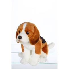 Gipsy Toys - Chiens Réalistes Assis - Beagle - 25 cm -  Marron, Blanc & Noir  - vertbaudet enfant