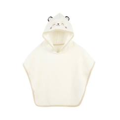 -Poncho de bain bébé Mini Panda - PETIT BEGUIN - 3-5 ans - 100% coton - Blanc