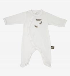 Pyjama bébé en Coton Bio à motifs plumes colorées  - vertbaudet enfant