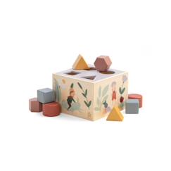Cube à formes en bois - Puzzle Pixie Land - Sebra  - vertbaudet enfant