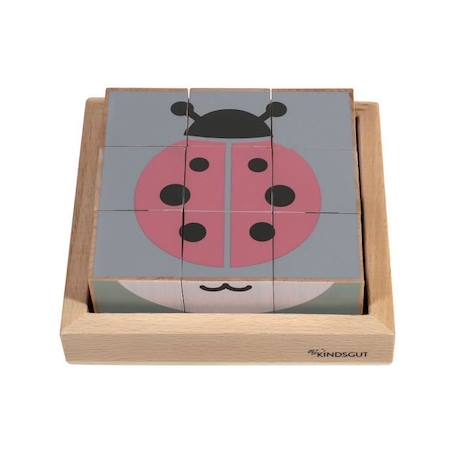 Jeu d'éveil-Puzzle cube animal BLEU 3 - vertbaudet enfant 