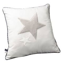 Coussin décoratif - MERLIN - étoile blanche - 40x40 cm - pour chambre d'enfant  - vertbaudet enfant