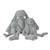 Peluche Lapin Richie gris clair 28 cm - HAPPY HORSE - Pour Enfant - Intérieur GRIS 2 - vertbaudet enfant 