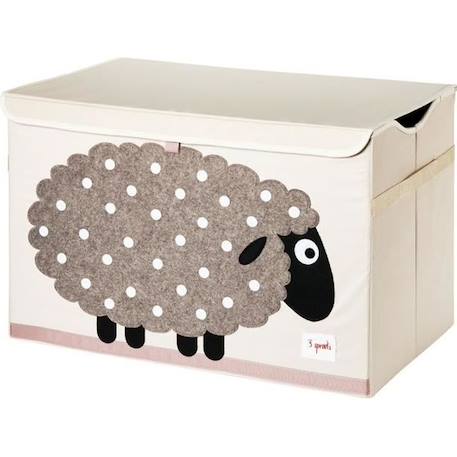 Coffre à jouets mouton - 3 Sprouts - ELEMENTS FOR KIDS - Mixte - Enfant - Beige et gris - 3 ans - tissu GRIS 1 - vertbaudet enfant 