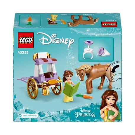LEGO® 43233 Disney Princess L’Histoire de Belle - La Calèche, Jouet avec Mini Poupée Princesse, La Belle et la Bête JAUNE 6 - vertbaudet enfant 