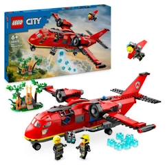 LEGO® 60413 City L’Avion de Sauvetage des Pompiers, Jouet avec 3 Minifigurines de Pilote, Pompière  - vertbaudet enfant