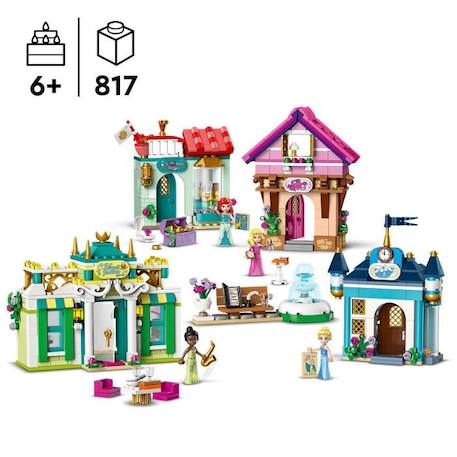 LEGO® 43246 Disney Princess Les Aventures des Princesses Disney au Marché, Jouet avec 4 Mini Poupées : Ariel, Cendrillon VERT 2 - vertbaudet enfant 