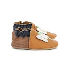 Chaussures-Chaussures fille 23-38-Chaussons-ROBEEZ Chaussons Elefant Jungle camel