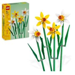 Jouet-LEGO® 40747 Creator Les Jonquilles, Kit de Construction de Fleurs Artificielles, Cadeau pour Adolescentes et Enfants