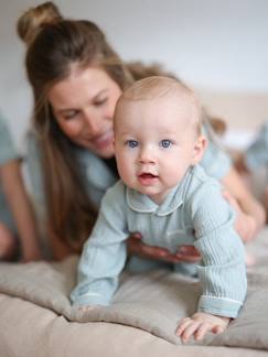 Bébé-Pyjama, surpyjama-Pyjama en gaze de coton bébé Team Famille personnalisable