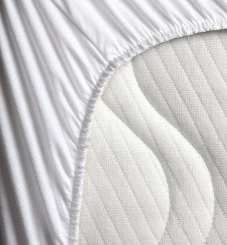 Alèse Drap Housse Bébé Imperméable Jersey TENCEL™ (Blanc - 70 x 140 cm) BLANC 3 - vertbaudet enfant 