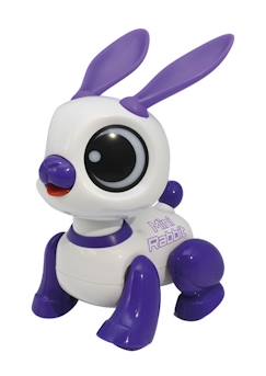 -Power Rabbit Mini - Robot lapin avec effets lumineux et sonores, contrôle par claquement de main, répétition