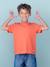 T-shirt Basics personnalisable garçon manches courtes blanc+BLEU+bordeaux+mandarine+marine+sauge+turquoise 19 - vertbaudet enfant 