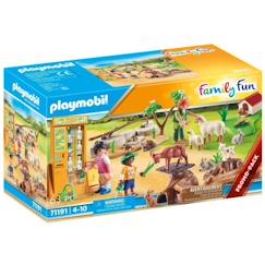 PLAYMOBIL - 71191 - Ferme pédagogique - Le parc animalier - Animaux domestiques - Family Fun - Country  - vertbaudet enfant