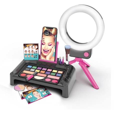 Atelier de maquillage - Clementoni - Make-up studio - Application dédiée - Crazy Chic ROSE 2 - vertbaudet enfant 