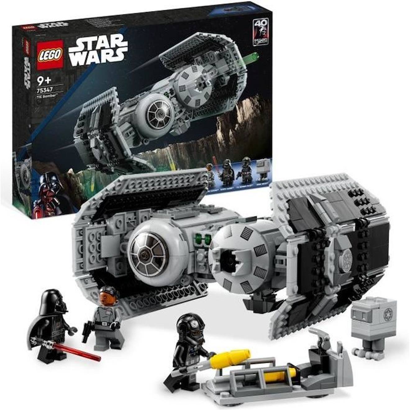 LEGO Star Wars 75347 Le Bombardier TIE Maquette Vaisseau avec Figurine de Droide Gonk