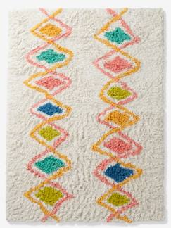 Linge de maison et décoration-Décoration-Tapis-Tapis rectangle XL motif imprimé coloré losanges
