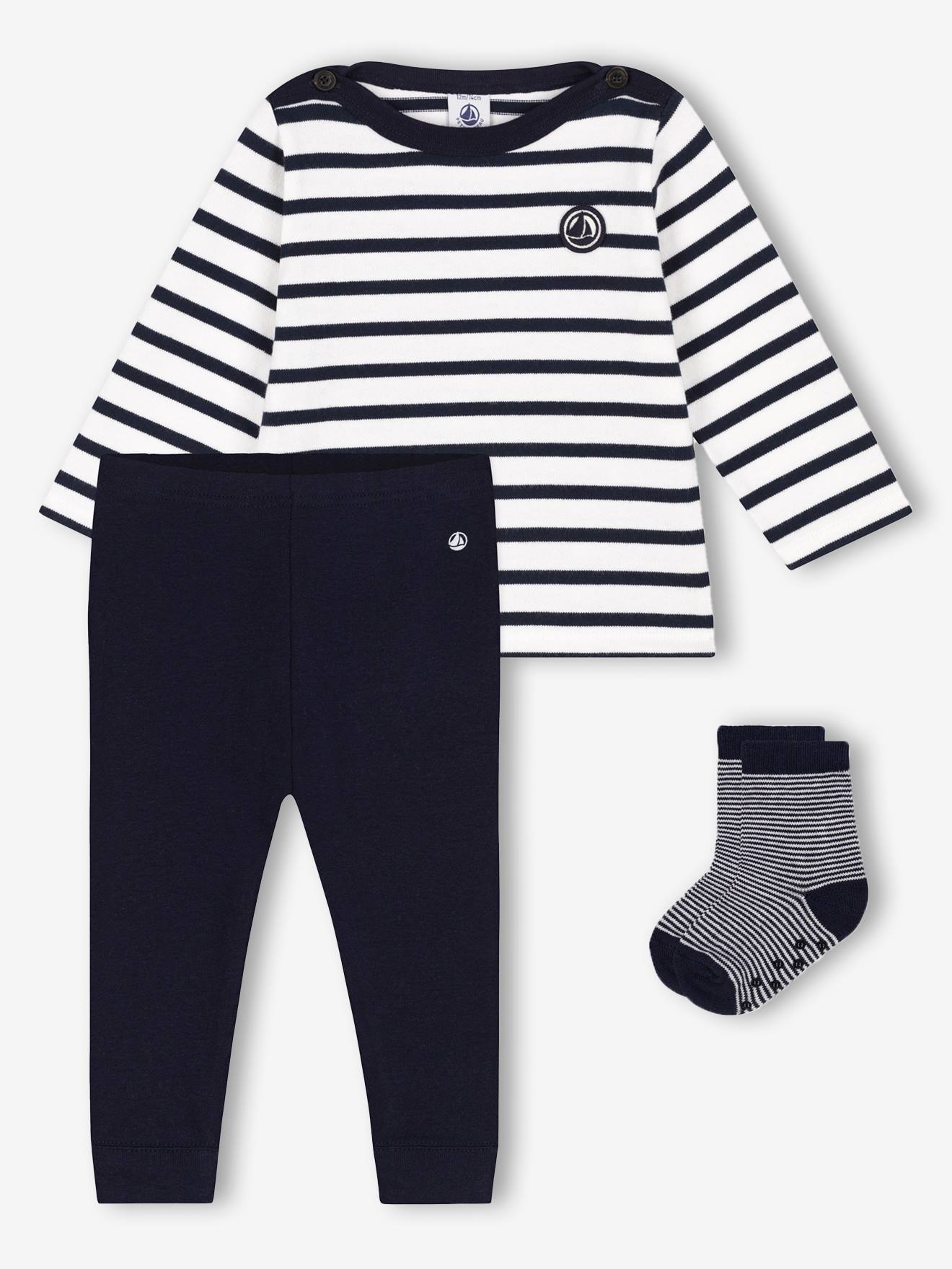 Petit Bateau Lot De Chaussettes Bébé - Coton 74% - Taille 15-26 - Confortables Et Douces - Uni - Multiples Pointures
