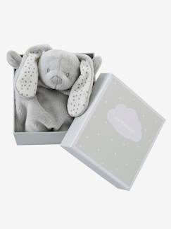 Doudou mouchoir Lapin personnalisable et boite cadeau - vertbaudet enfant Atelier broderie : articles à personnaliser-Doudou mouchoir Lapin personnalisable et boite cadeau